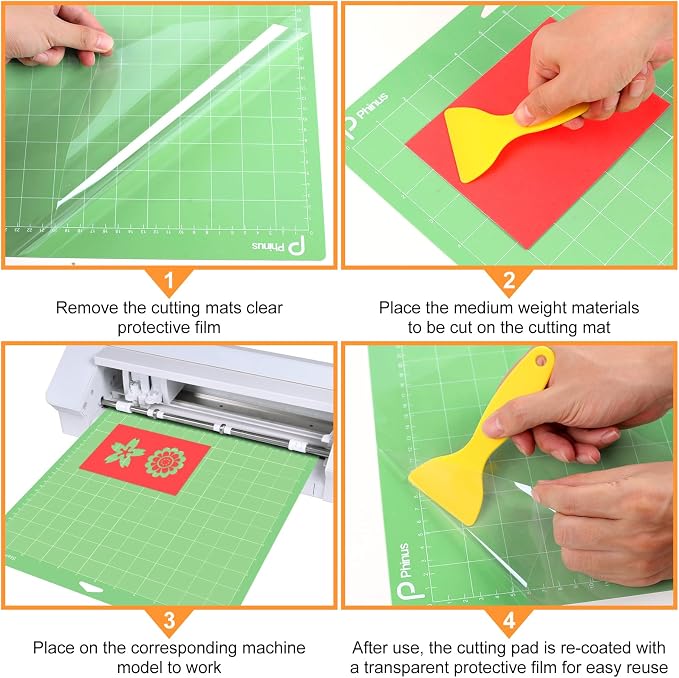 3 Pack Standard Grip Mat 12x12, Reusable Cutting Mats - Image 6