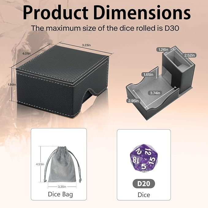 Dice Tower and Tray, Foldable Portable Dice Rolling Tower, Dice Roller Accessory - Image 5