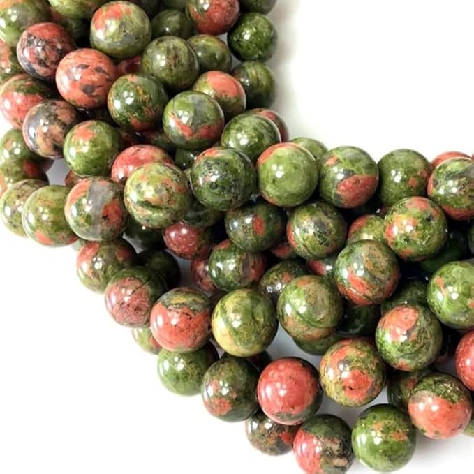 Zenkeeper 116 Pcs Unakite Beads by Zenkeeper