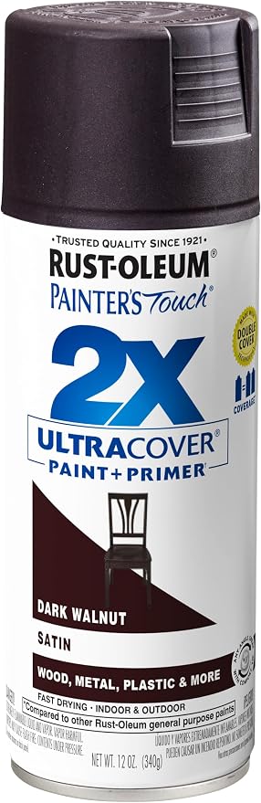 Rust-Oleum Painter's Touch 2X Ultra Cover Spray Paint, Satin Dark Walnut | by Rust-Oleum