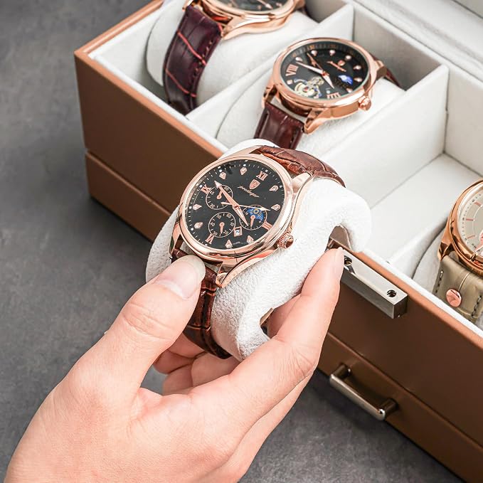 ProCase Watch Box, 6 Slot Watches Display Case - Image 7