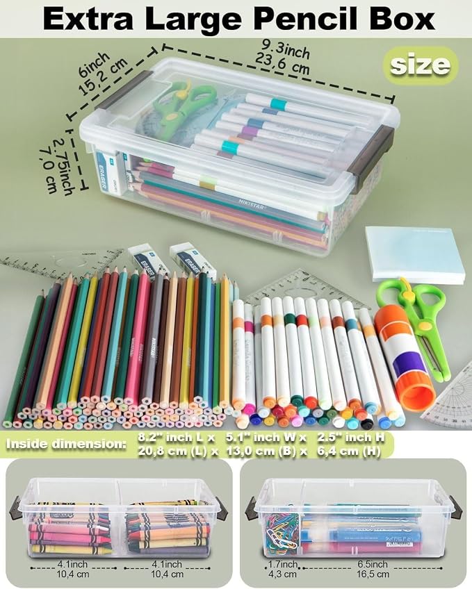 12 Pack Extra Large Pencil Box - Image 2