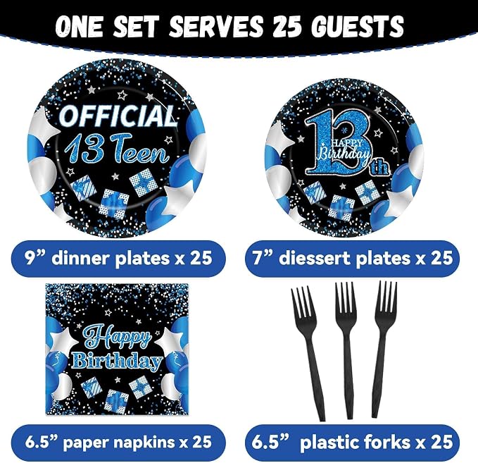 100 Pcs 13th Birthday Decorations - Image 2