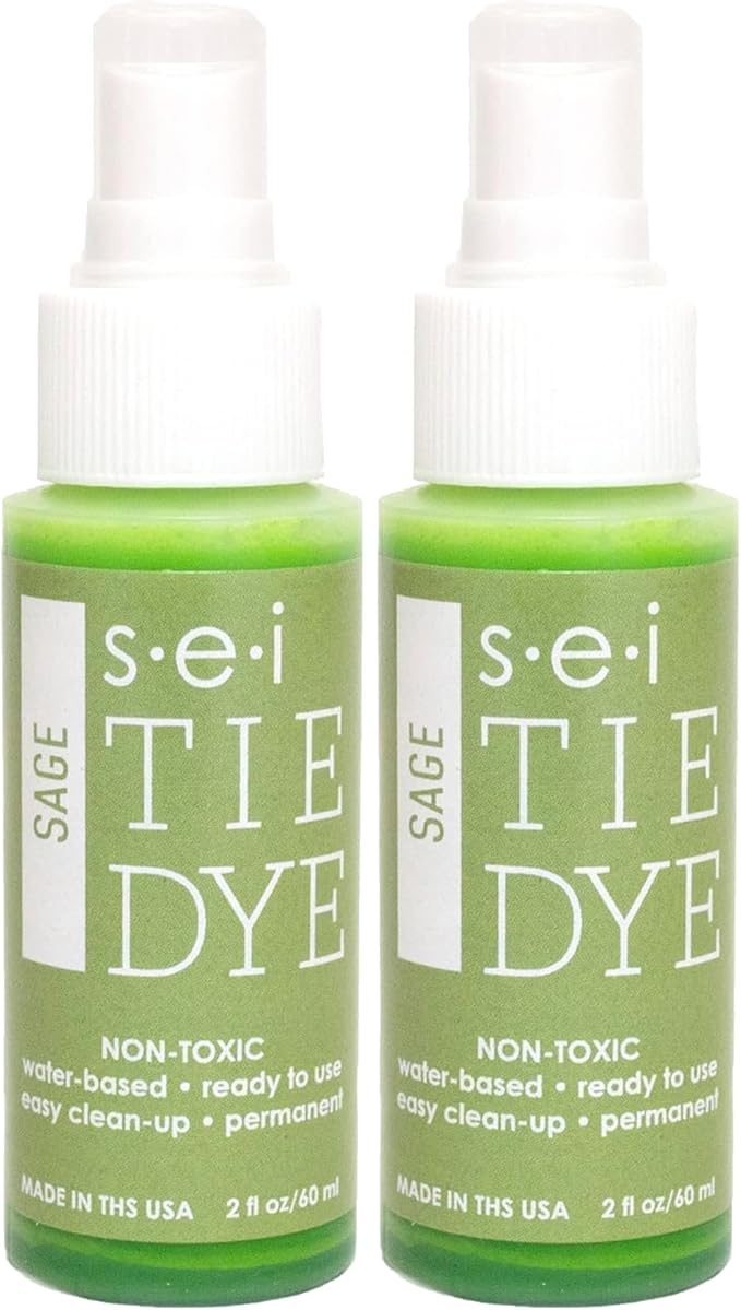 S.E.I. Sage Tie Dye Spray Bottle: 2oz. Non Toxic Fabric Dye Spray, DIY by SEI