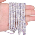 150Pcs 4×2mm Natural Purple Jade Spacer Stone Beads by Nitopupu