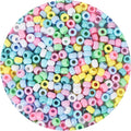 Simetufy 1200 pcs Pony Beads Macaron Pastel Colored Beads by Simetufy