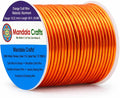 Mandala Crafts 12 Gauge Orange Anodized Aluminum Craft Wire, 60 FT | Colored by MandalaCrafts