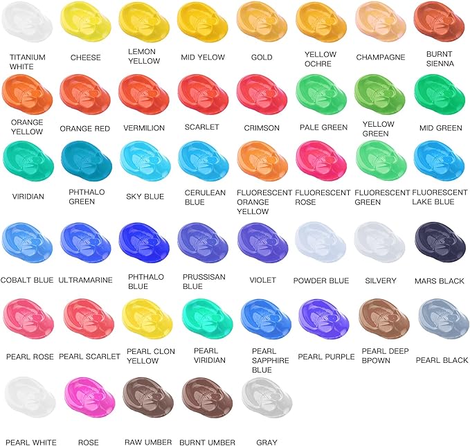 GOTIDEAL Acrylic Paint Violet Tubes Non Toxic Non Fading, Rich Pigments - Image 3