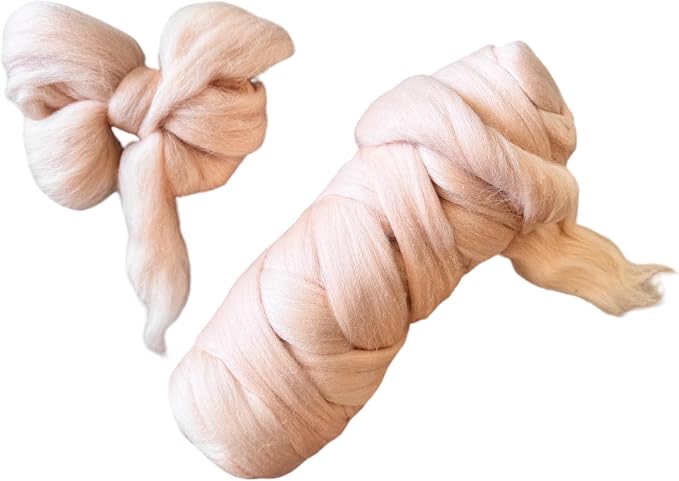 Colored Natural Wool roving, 8 OZ. Best Wool - Image 5