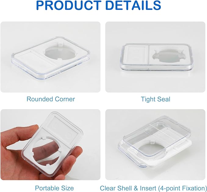 20-Pack Coin Slab Display Holder, Storage Case - Image 4