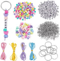 CRAFTYMELODY 606Pcs DIY Keychain Making Crafts Kits Beaded Keychain Making Kit by CRAFTYMELODY