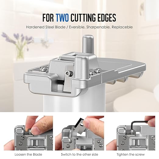 Deburring Tools for Plastic Pipe, 1-1/4 to 4-Inch for 6 Pipes Size, PVC Chamfer Tools with Sharper Blade-2*Blades, Achieve More Uniform Coverage and Adhesion