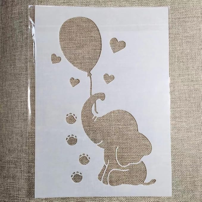 TIAMECH A4 Reusable Elephant Stencil - Image 2