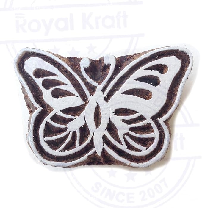 Royal Kraft Wooden Stamps DIY Fabric, Henna Printing Blocks THDtag025 - Image 3