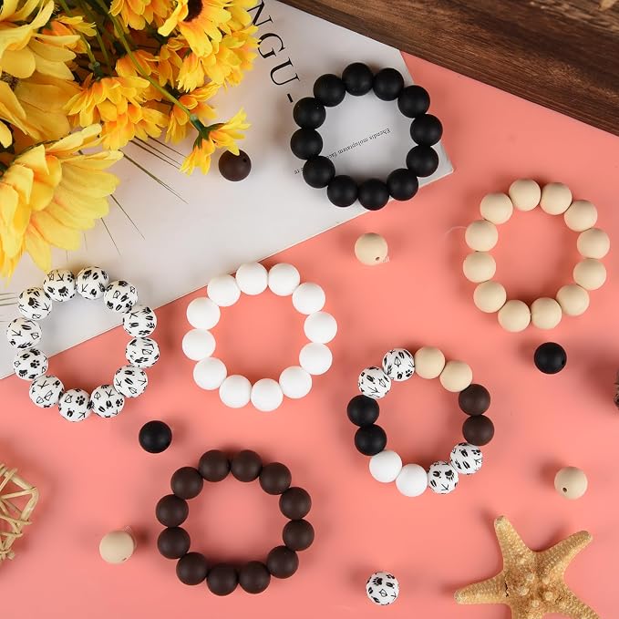 ASTARON 100 Pcs 15mm Silicone Beads - Image 4