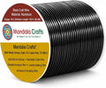 Mandala Crafts 18 Gauge Black Anodized Aluminum Craft Wire, 100 FT | Colored by MandalaCrafts