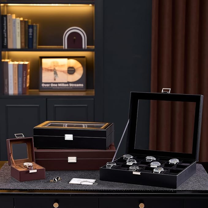 ProCase Watch Box Organizer, 14 Slot Watch Display Case - Image 7