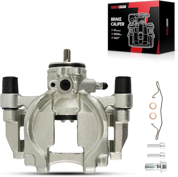 Torchbeam Rear Brake Caliper Right for Ford Fusion 2013-2020, Lincoln MKZ 2013-2020, Lincoln Continental 2017-2020, Ford Police Responder Hybrid 2019-2020, Rear Right Caliper Replace # 18B5476
