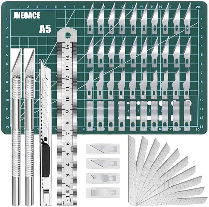 Jneoace Exacto Knife Precision Carving Craft Hobby Knife Kit by Jneoace