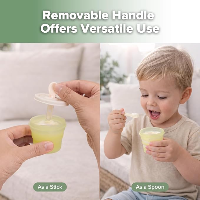 haakaa Silicone Popsicle Molds for Kids, Collapsible Ice Pop Molds - Image 7