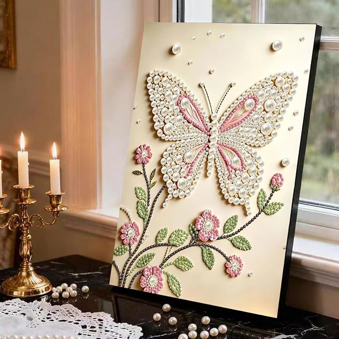 GEMFAMILY Butterfly 5D Pearl Diamond Art Kits - Image 3