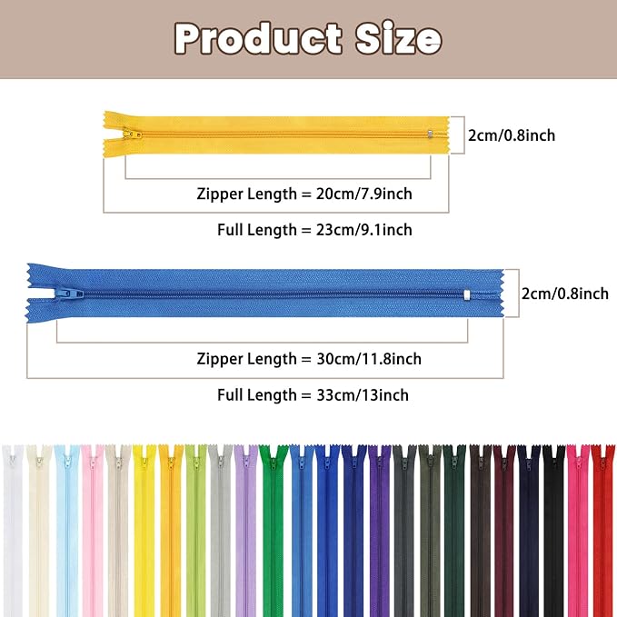 Zippers for Sewing, DOITEM Nylon Coil Zippers - Image 4
