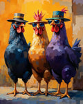 MBNTJHT Chicken Paint by Numbers Kit by MBNTJHT