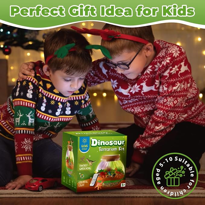 JOYEEMAX Dinosaur Light-Up Terrarium Kit - Image 5