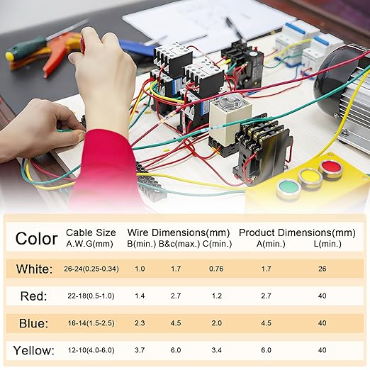 Heat Shrink Solder Seal Connectors Kit 120PCS - Waterproof Electrical Terminals, Solder Sleeve Wire Connectors for Marine Automotive Boat Truck Motorcycle (16-14 to 22-18 AWG, Weatherproof, Insulated)