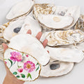 20PCS Flat Oyster Shells 5"-6" Extra Large Oyster Shells by QICQDRAM
