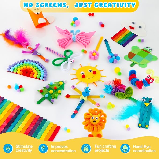 Zefy 3200+ Pcs Arts and Crafts Supplies - Image 5
