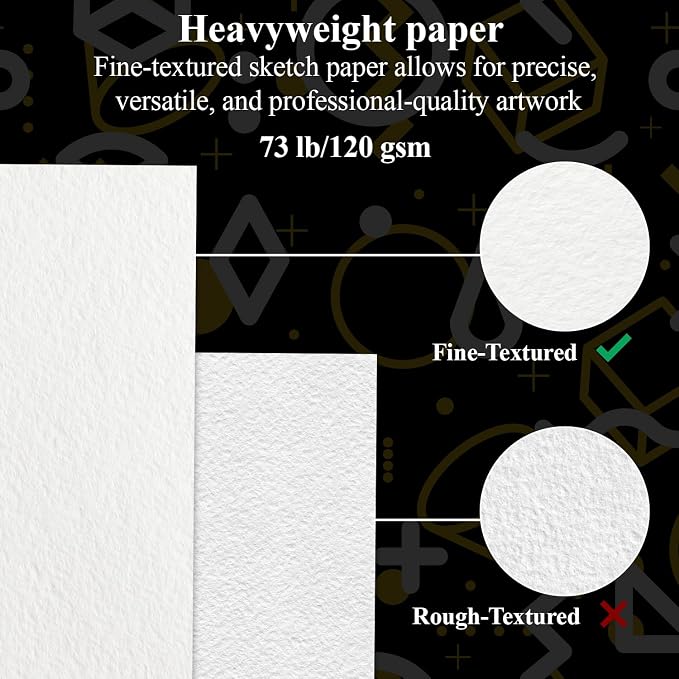 Sketch Book for Kids, 100 Sheets Thick Drawing Paper for Kids, Spiral Sketch - Image 3