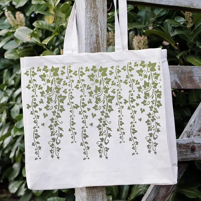 Floral Stencils for Crafts Reusable Texture Stencils Leaf Background Stencil - Image 4