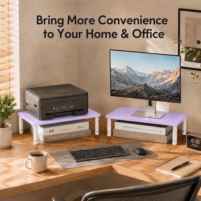 OPNICE Desk Organizers and Accessories, Adjustable Computer Monitor Stand Riser - Image 6