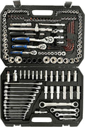 150 PCS Mechanical Tool Socket Set With Case Professional Automotive Repairing Auto Vehicle Maintenance Tool Kit Ratchet Spanner Wrench Socket Set