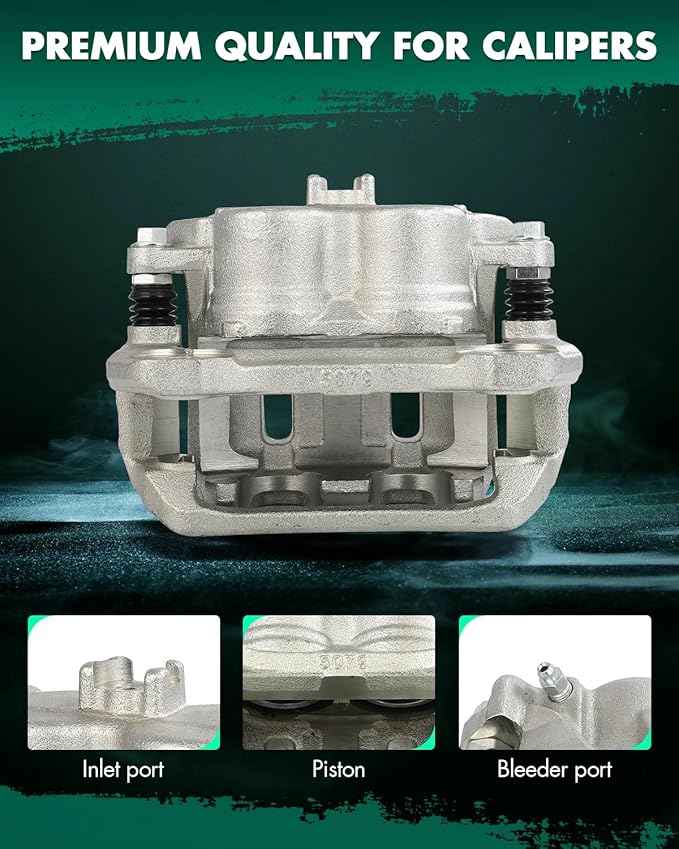 SCITOO 19B6449 Front Right Disc Brake Caliper w/Bracket Fit For Honda For Odyssey 2011-2017, Single Piston