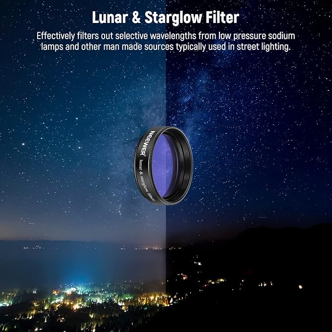 Neewer 1.25 inches Telescope Moon Filter, CPL Filter, 5 Color Filters Set - Image 4