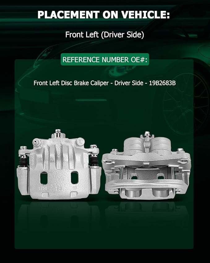 SCITOO Front Left Brake Caliper With Bracket 19B2683B Compatible For Saab For 9-2X 2005-2006,For Subaru For Baja 2003-2006,For Subaru For Crosstrek 2016-2017,For Subaru For Forester 2003-2018