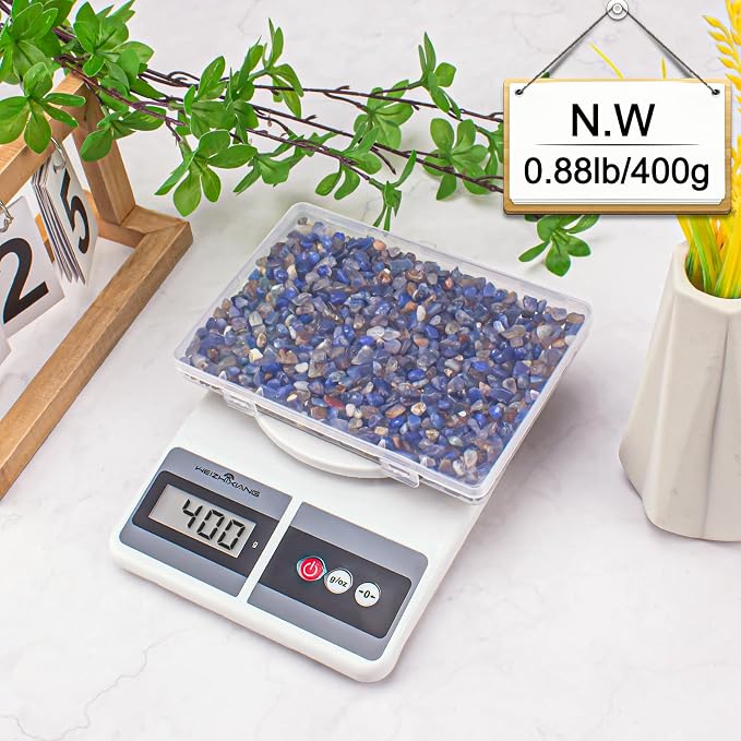 0.88 Lb Crystal Chips Stones Tumbled Crushed Stone Blue Agate, Irregular Shaped - Image 9