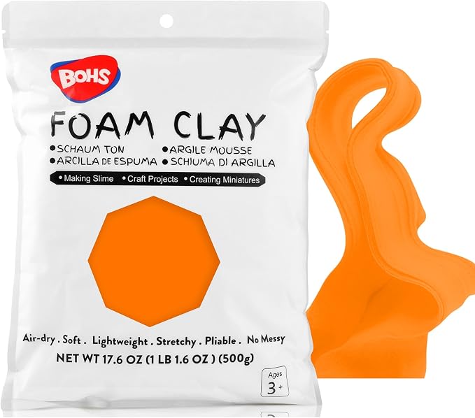 BOHS Orange Modeling Foam Clay by BOHS