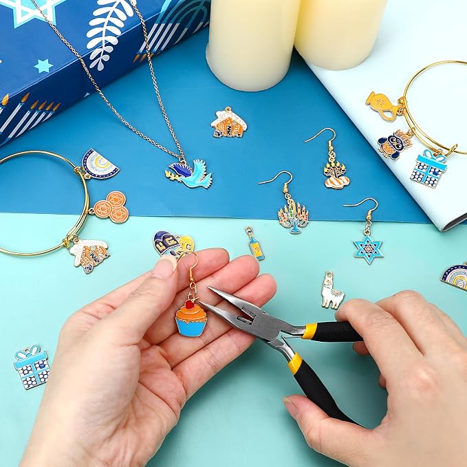 MARFOREVER 40 Pcs/20 Pairs Hanukkah Charms - Image 6