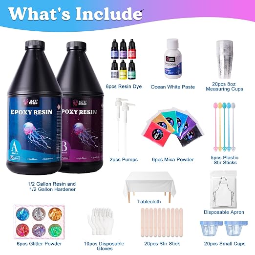 LET'S RESIN 1 Gallon Epoxy Resin Kit - Image 8