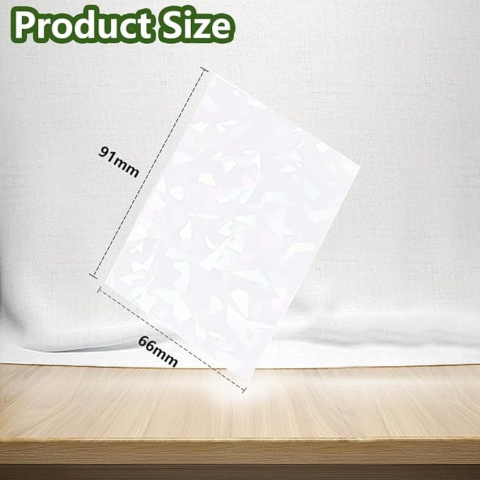 100 Count White Card Sleeves for Trading Cards, Perfect Fit Shiny MTG Card - Image 2