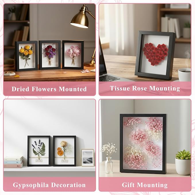 8 Pcs Shadow Box Frame, 4 x 6 Inch 3D Shadow Boxes Display Cases 1.2in Depth - Image 7