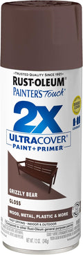 Rust-Oleum 389911- Painter's Touch 2X Ultra Cover Spray Paint, 12 oz, Grizzly by Rust-Oleum