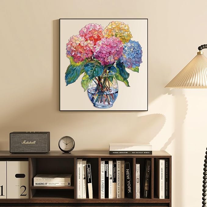 200 Pieces Flowers Wooden Puzzles - Image 6