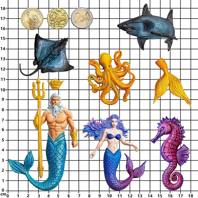 Mermaid and Sea Creatures Clay Molds - Image 6