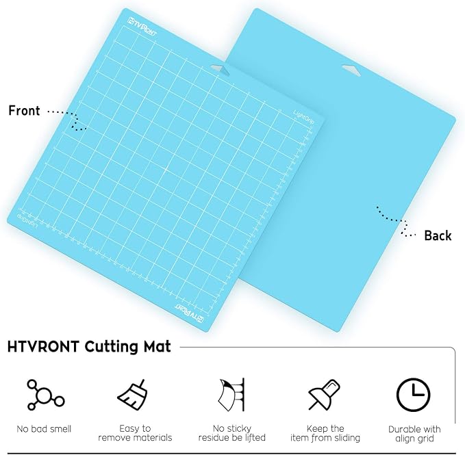 HTVRONT Light Grip Cutting Mat, 6 Pack Cutting Mat 12x12 Compatible - Image 3
