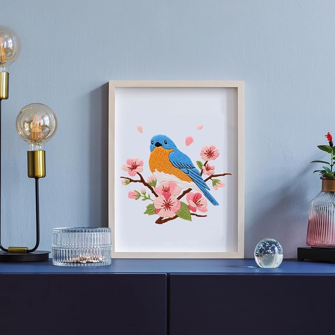 Louise Maelys Blue Bird Embroidery Kit - Image 6