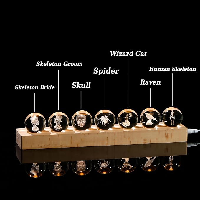 Qianwei 3D Crystal Ball Gothic Halloween Decor - Image 3